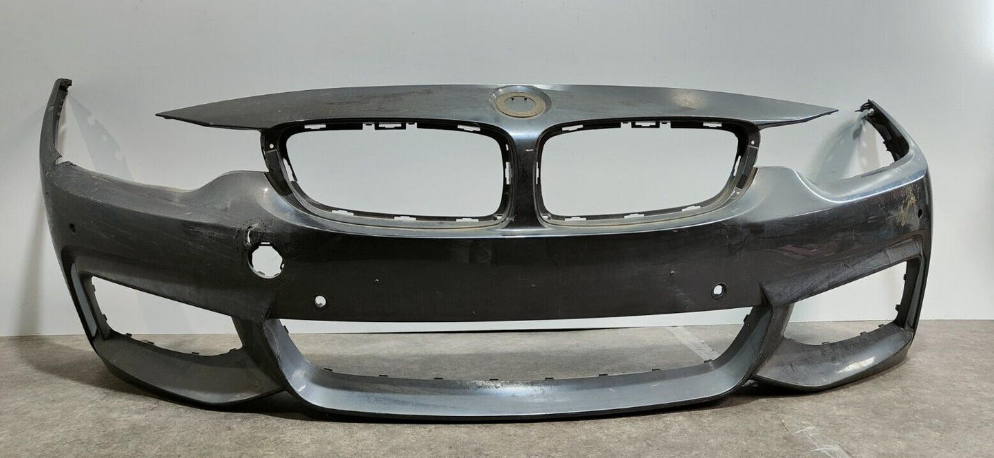 BMW 4 SERIES M SPORT F32 F33 BLACK FRONT BUMPER 2013-18; P/N: 51118054502