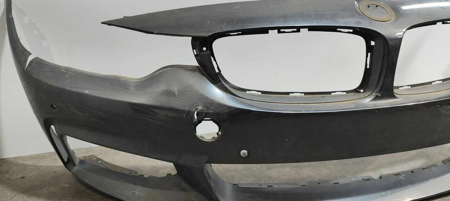 BMW 4 SERIES M SPORT F32 F33 BLACK FRONT BUMPER 2013-18; P/N: 51118054502