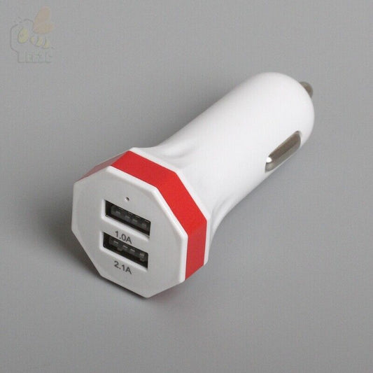 Universal Mini Dual USB Car Charger Twin Port 12V Lighter Socket Adapter plug