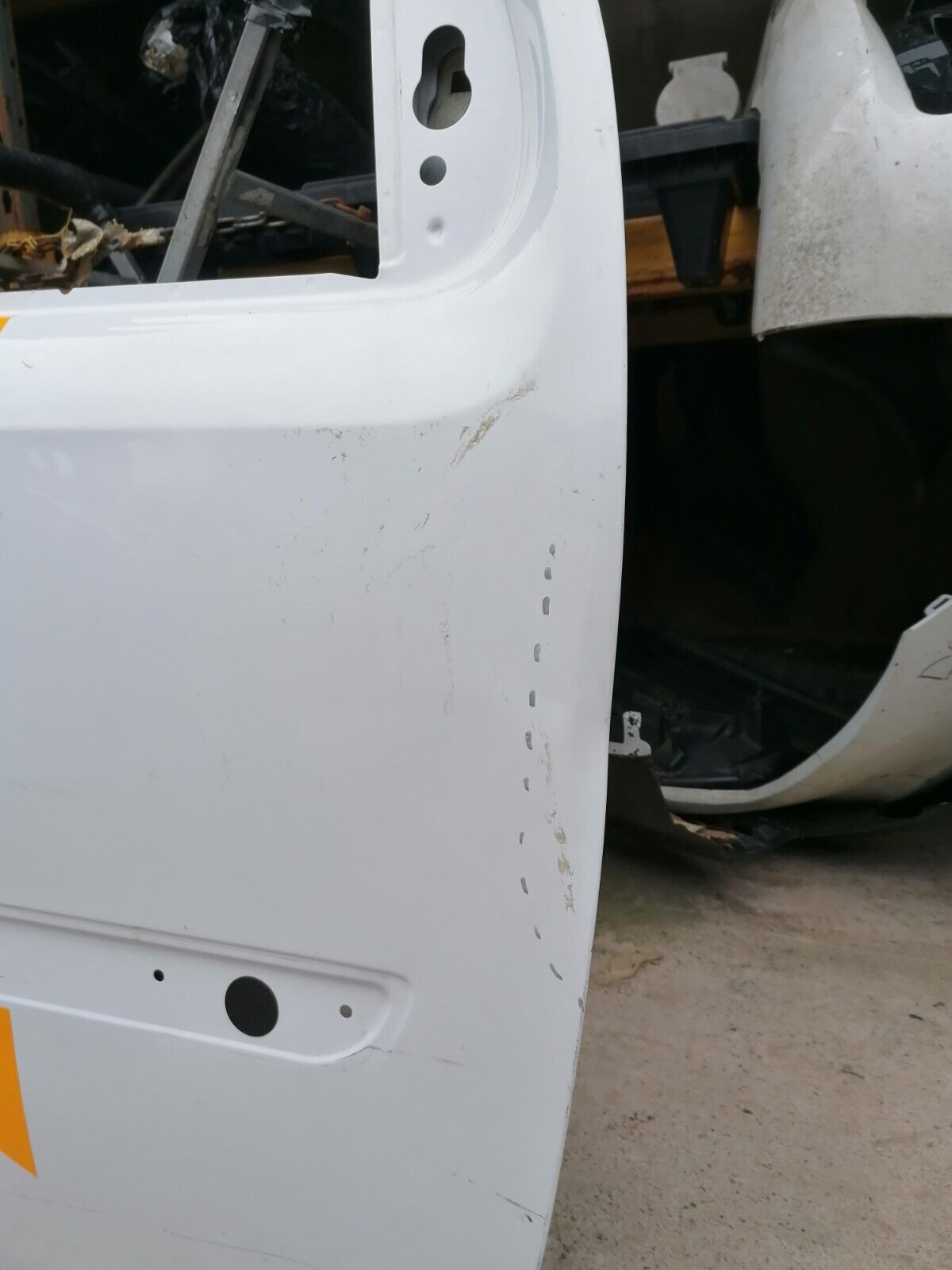 2012 Renault Kangoo Front Door Bare WHITE Driver Side Right Offside