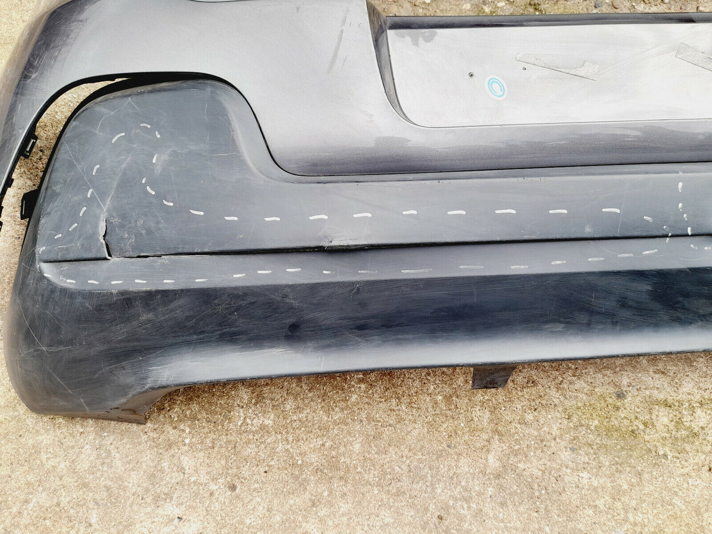 GENUINE CITROEN C3 2017-ONWARDS REAR BUMPER IN GRAY P/N: 9813343877