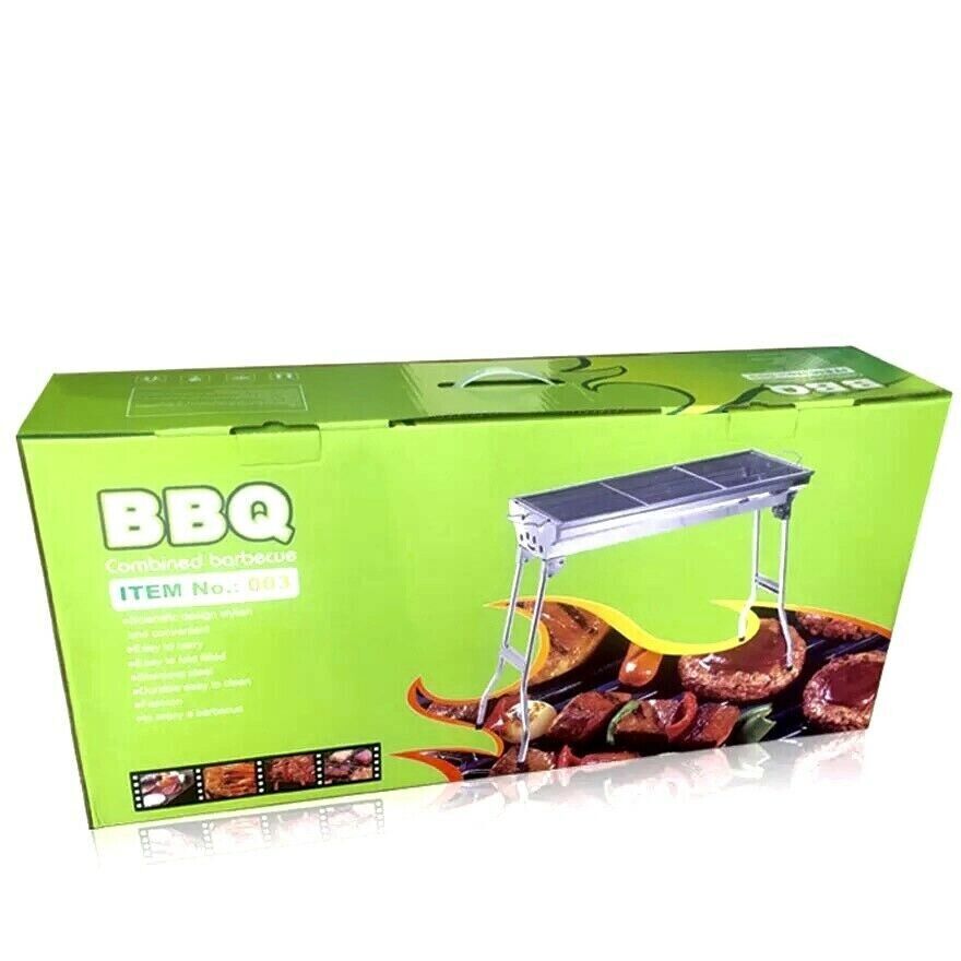 Folding BBQ Charcoal Barbecue Grill Steel Stainless Garden Picnic Camping Stove