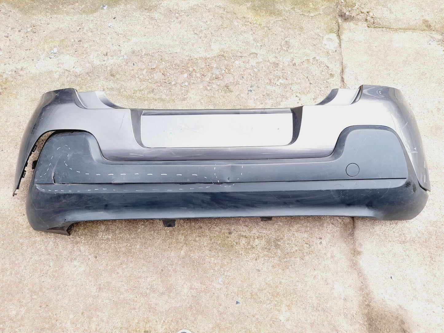 GENUINE CITROEN C3 2017-ONWARDS REAR BUMPER IN GRAY P/N: 9813343877