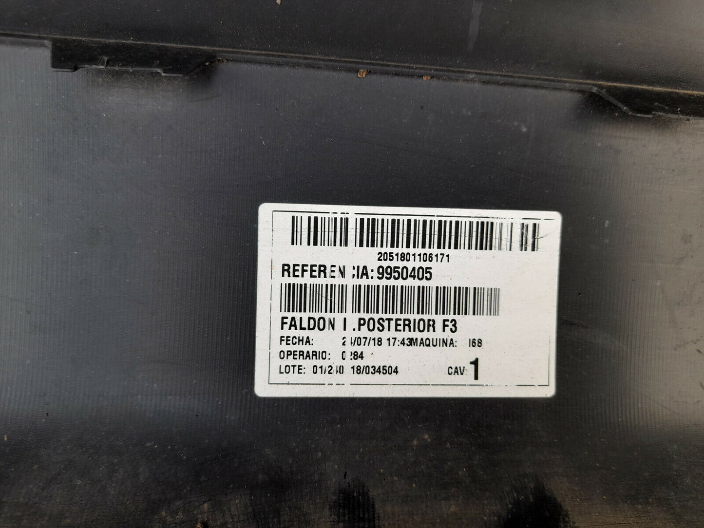 GENUINE CITROEN C4 CACTUS 2018-ONWARDS REAR BUMPER PN:9822267877