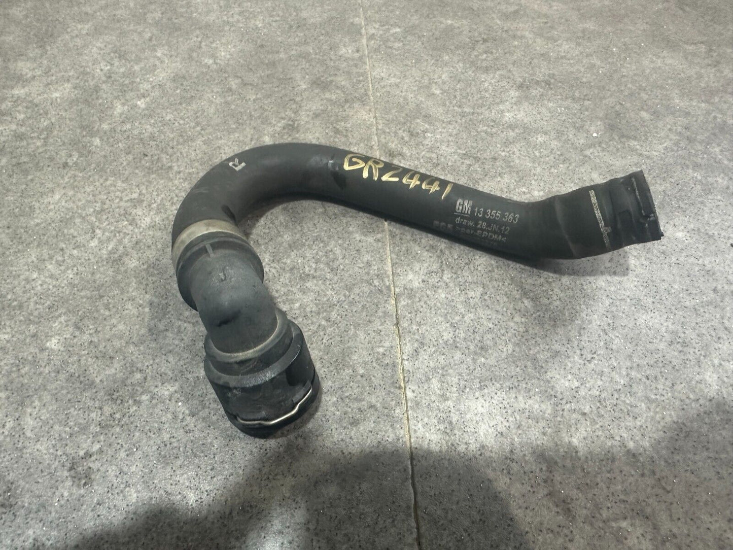 VAUXHALL CORSA E 2015-2019 1.4 PETROL RADIATOR COOLANT PIPE HOSE; P/N: 13355363