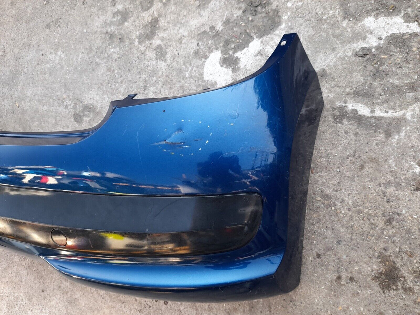 GENUINE PEUGEOT 207 2006-2009 REAR BUMPER IN BLUE P/N:9649690177