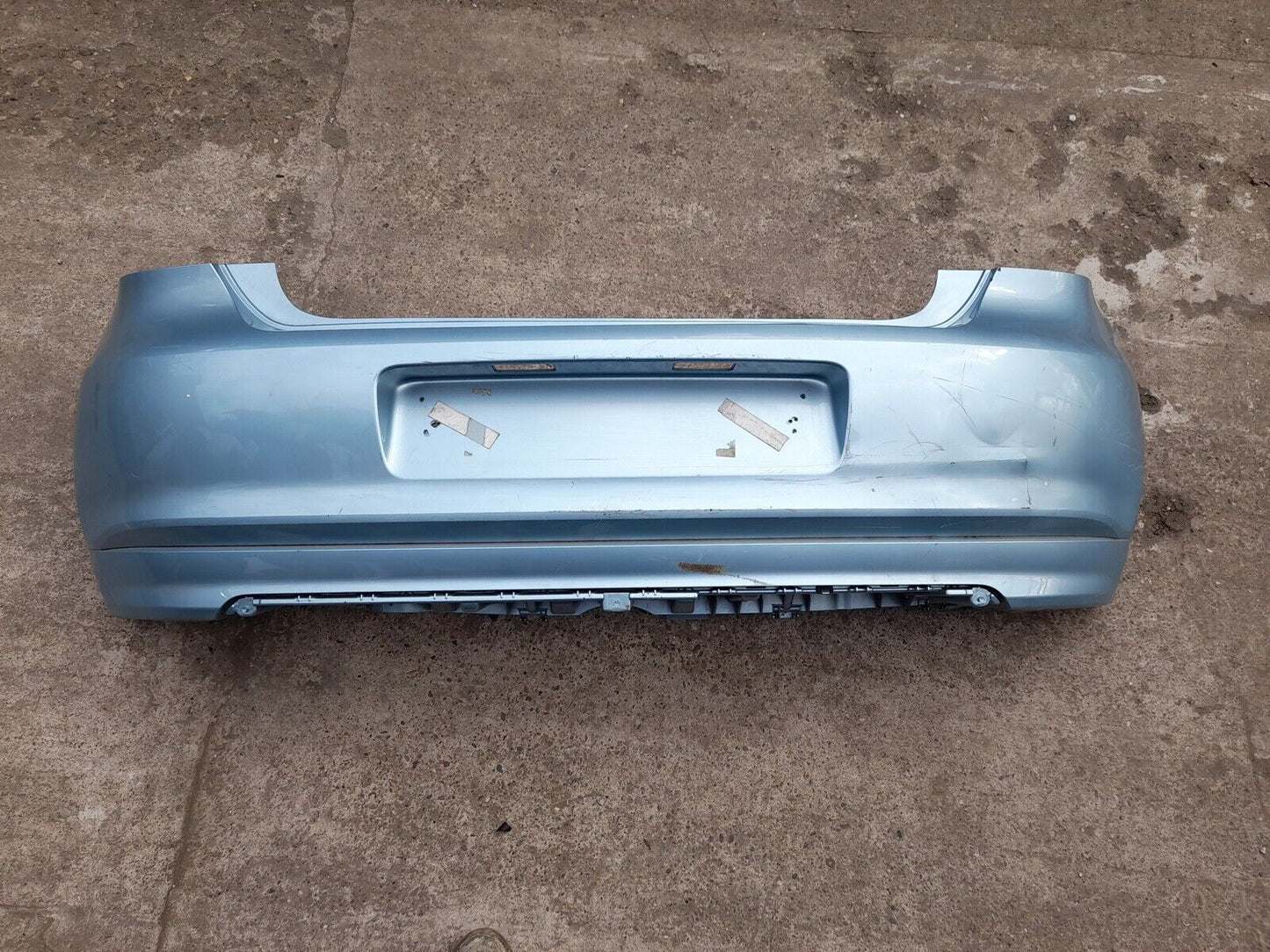 GENUINE VOLKSWAGEN POLO 6R 2009-2015 REAR BUMPER IN BLUE P/N:6R6807421BH