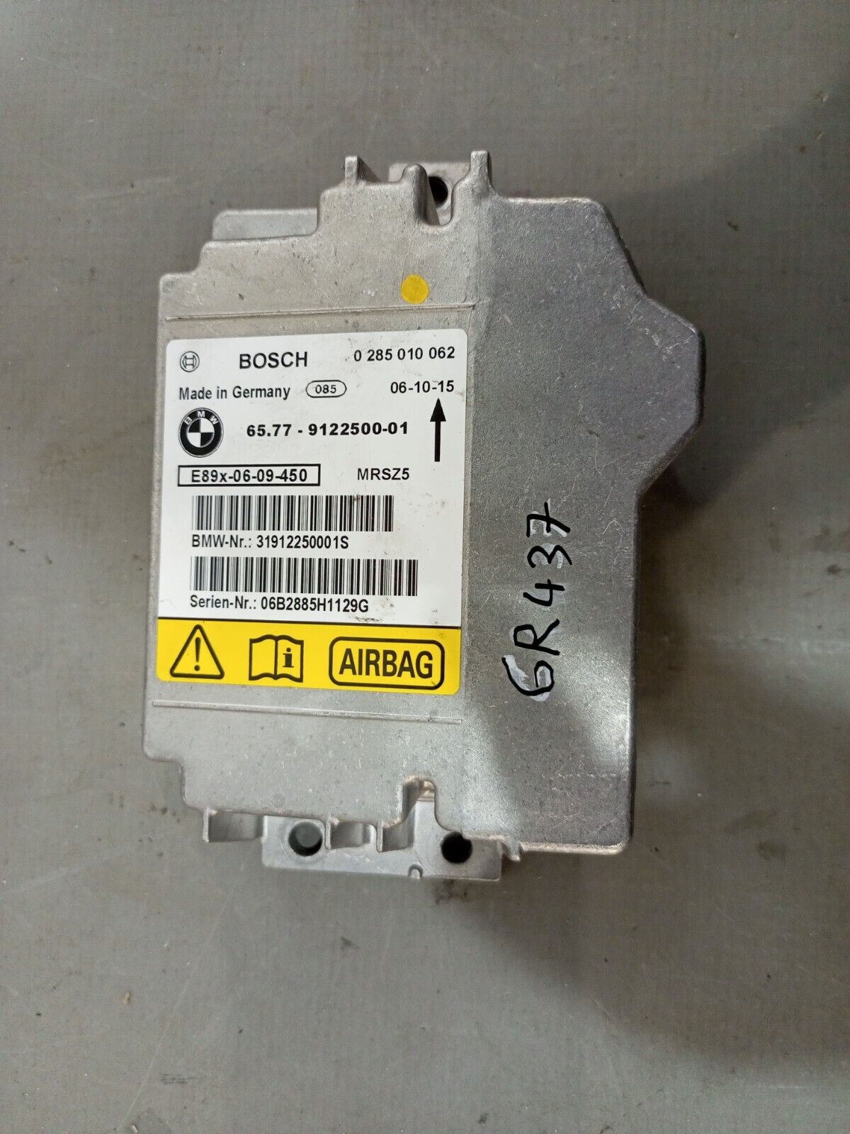 BMW 3 SERIES E90 AIBAG ECU CONTROL MODULE 6964607 GENUINE 04-11