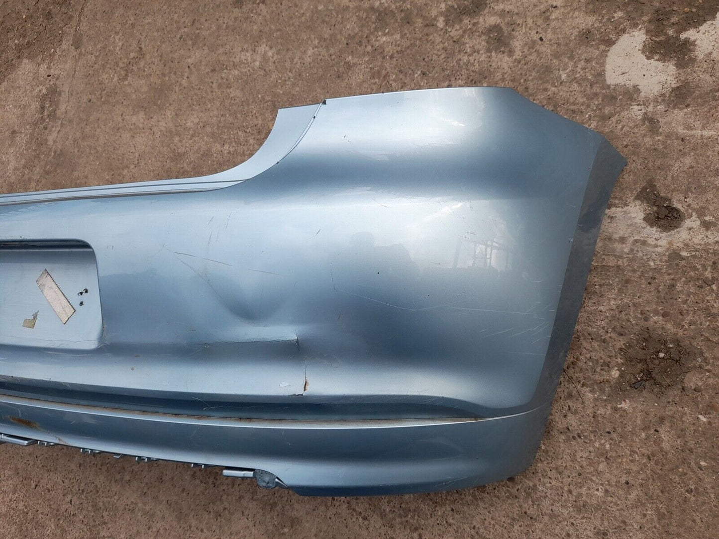 GENUINE VOLKSWAGEN POLO 6R 2009-2015 REAR BUMPER IN BLUE P/N:6R6807421BH