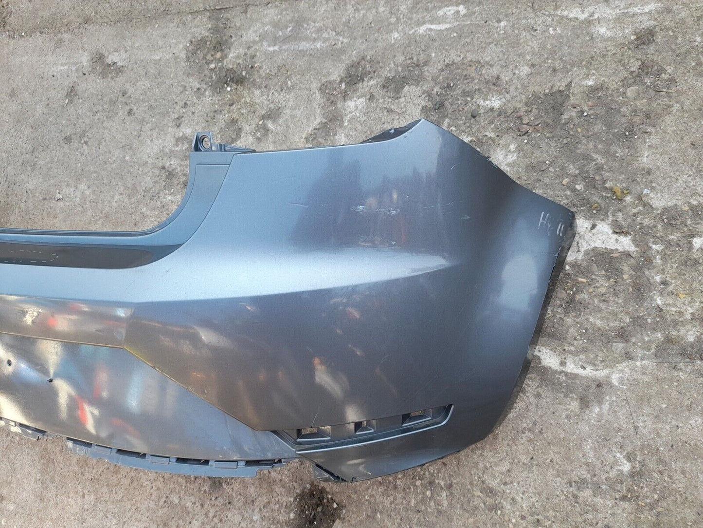 GENUINE SEAT IBIZA 6J 2012-ONWARDS REAR BUMPER IN SILVER P/N:6J3807417