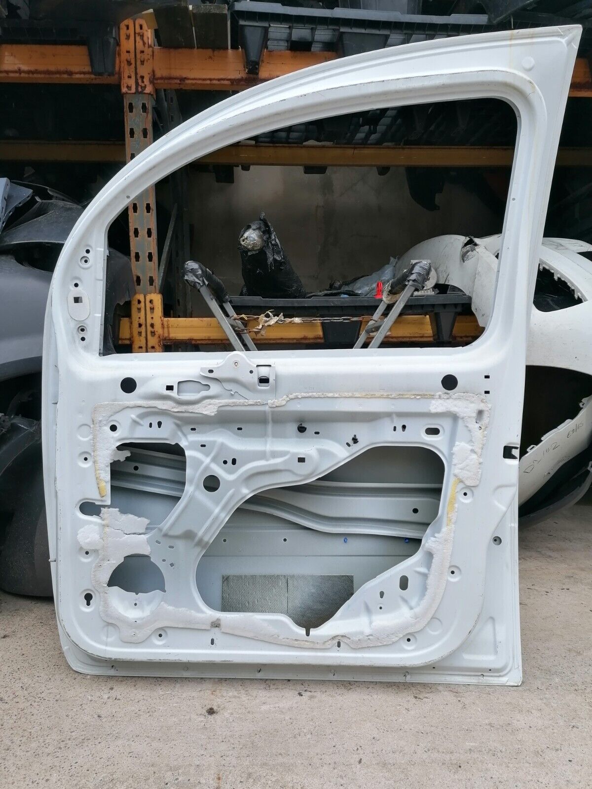 2012 Renault Kangoo Front Door Bare WHITE Driver Side Right Offside