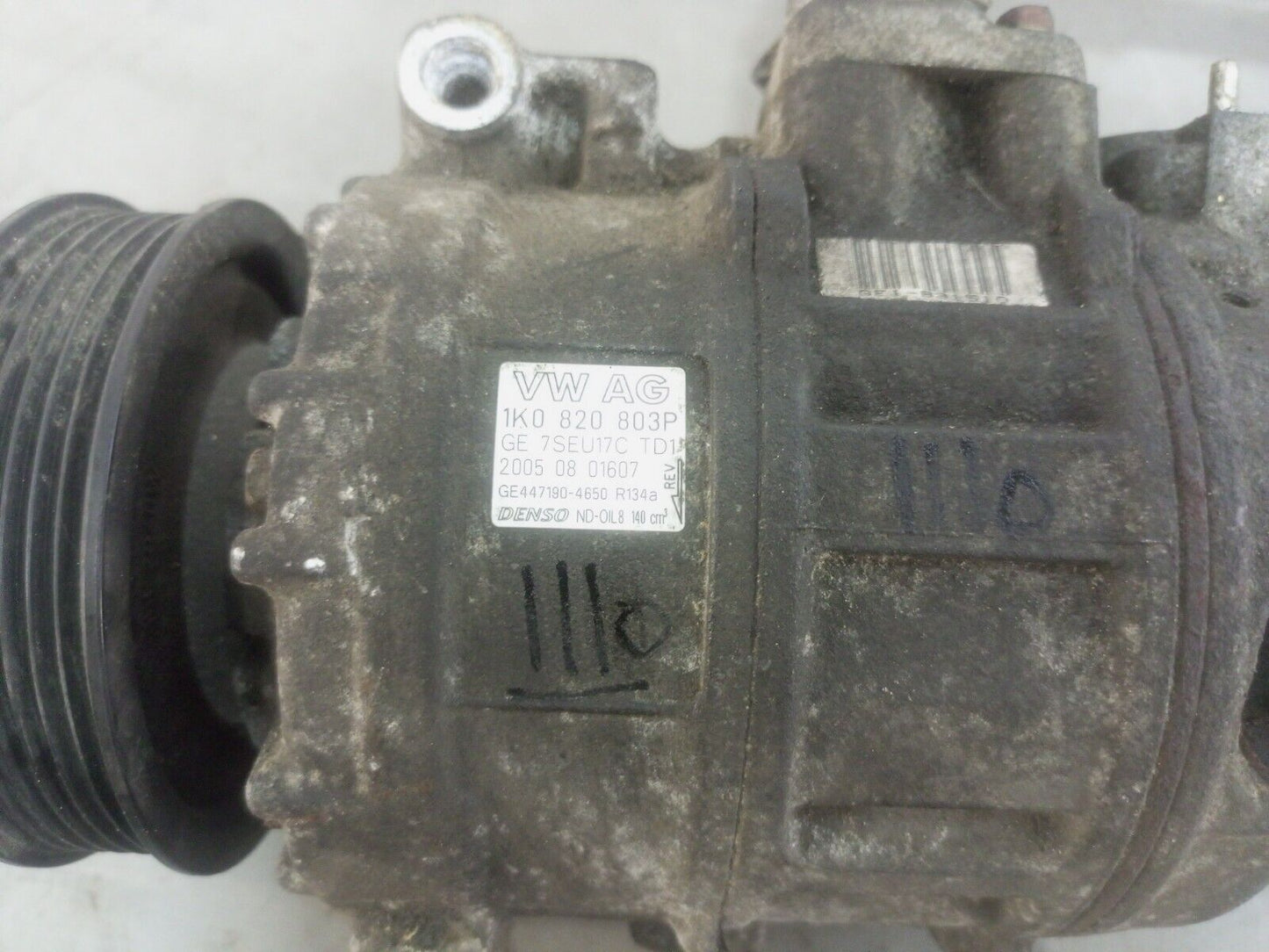 VOLKSWAGEN AUDI SEAT SKODA A/C AIR CON COMPRESSOR PUMP P/N:1K0820803P