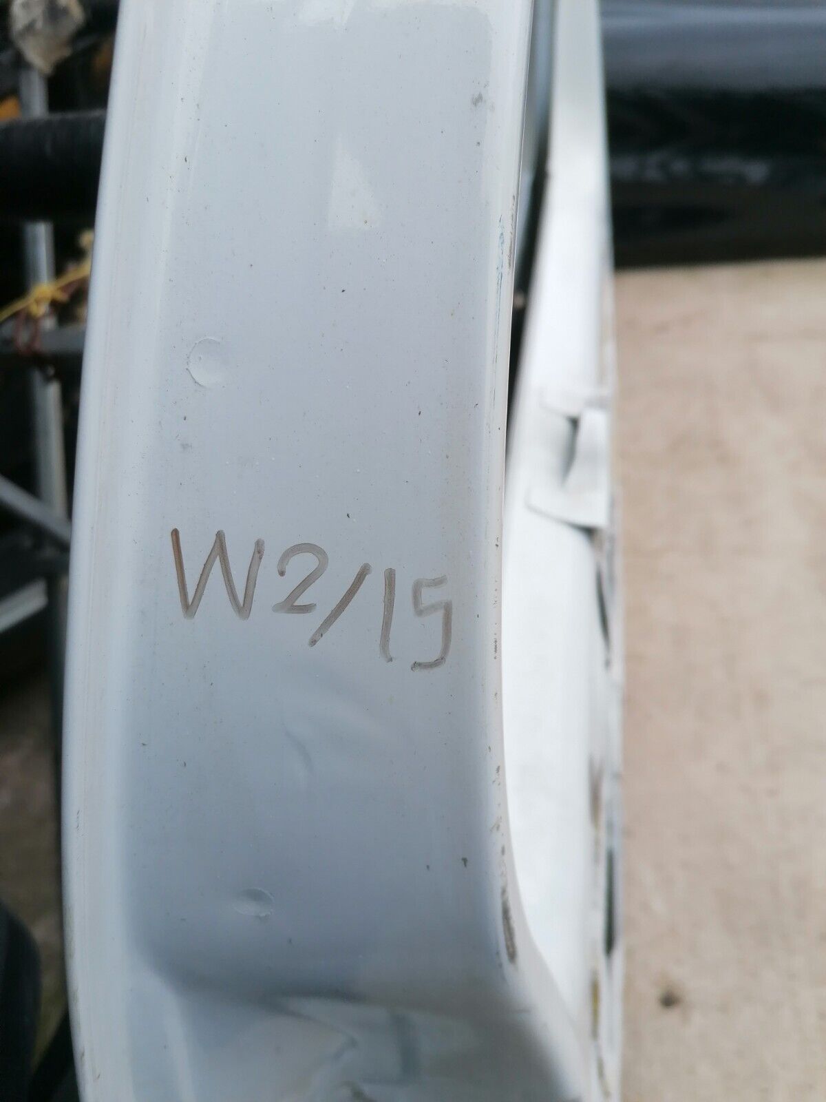 2012 Renault Kangoo Front Door Bare WHITE Driver Side Right Offside