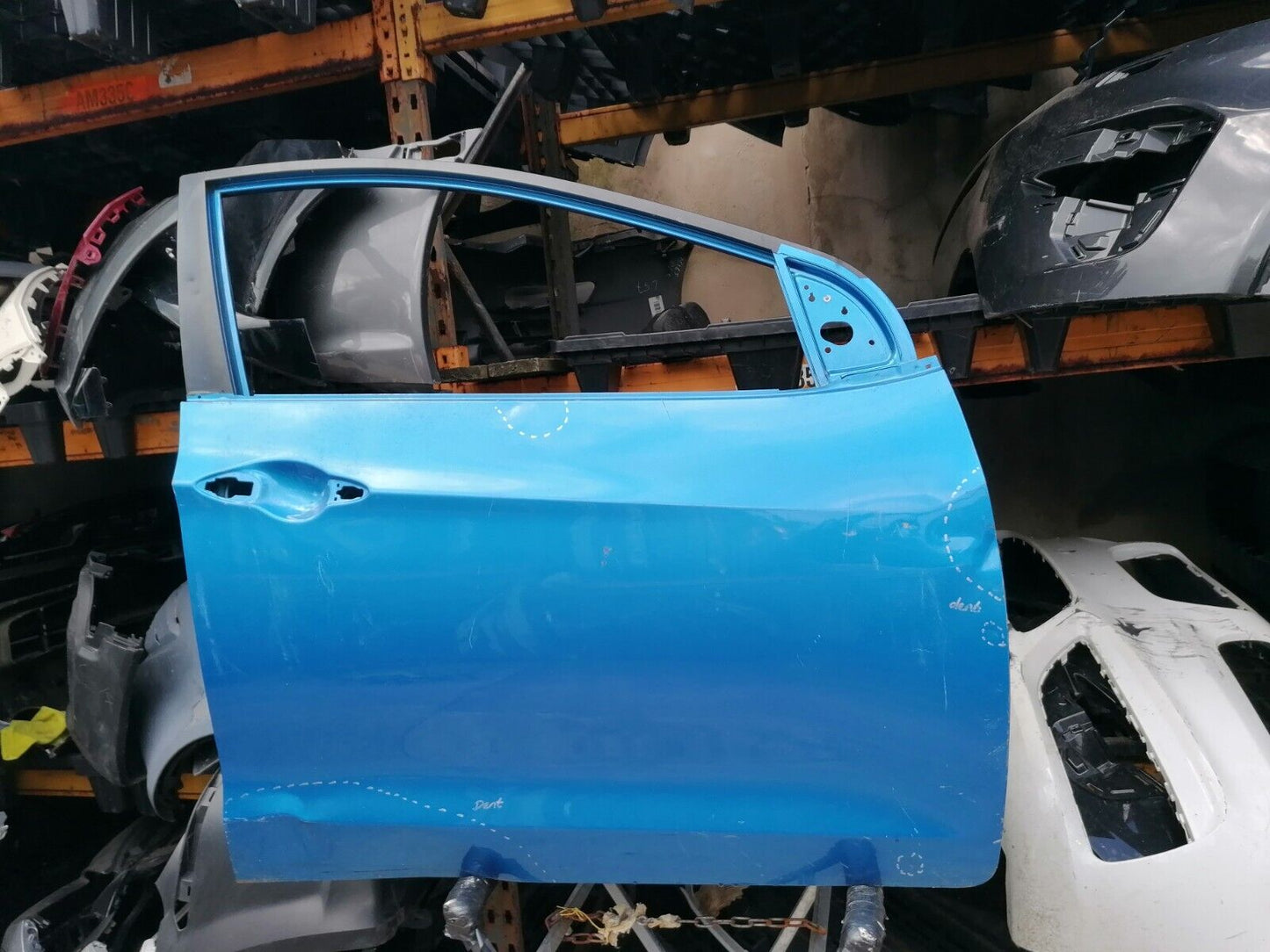 GENUINE HYUNDAI I30 BLUE RIGHT DRIVER SIDE O/S DOOR 2012-2017 SHELL