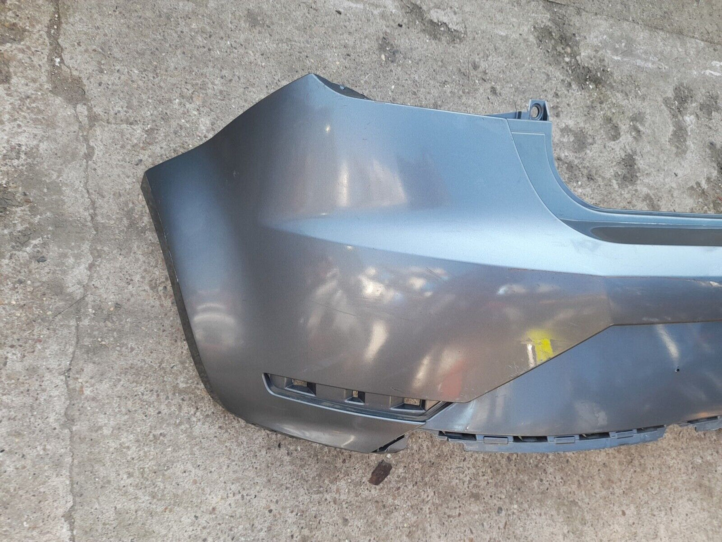 GENUINE SEAT IBIZA 6J 2012-ONWARDS REAR BUMPER IN SILVER P/N:6J3807417