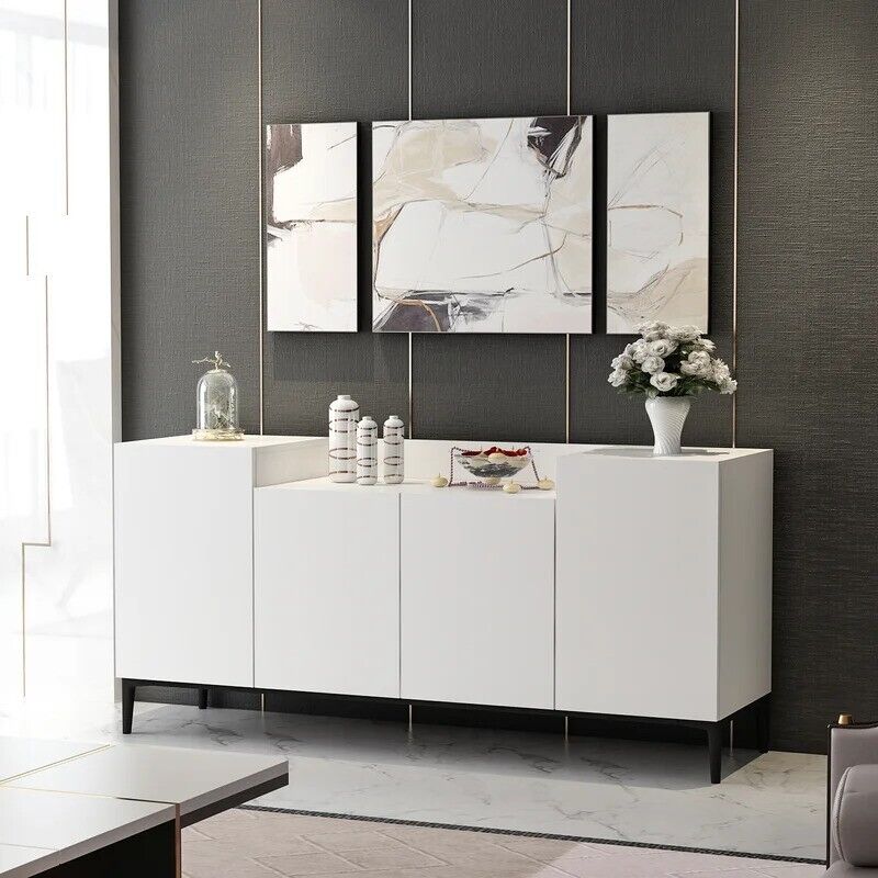 EBERN MODERN DESIGNS CRESSY 160CM WIDE SIDEBOARD IN WHITE. WAYFAIR RRP £459.99