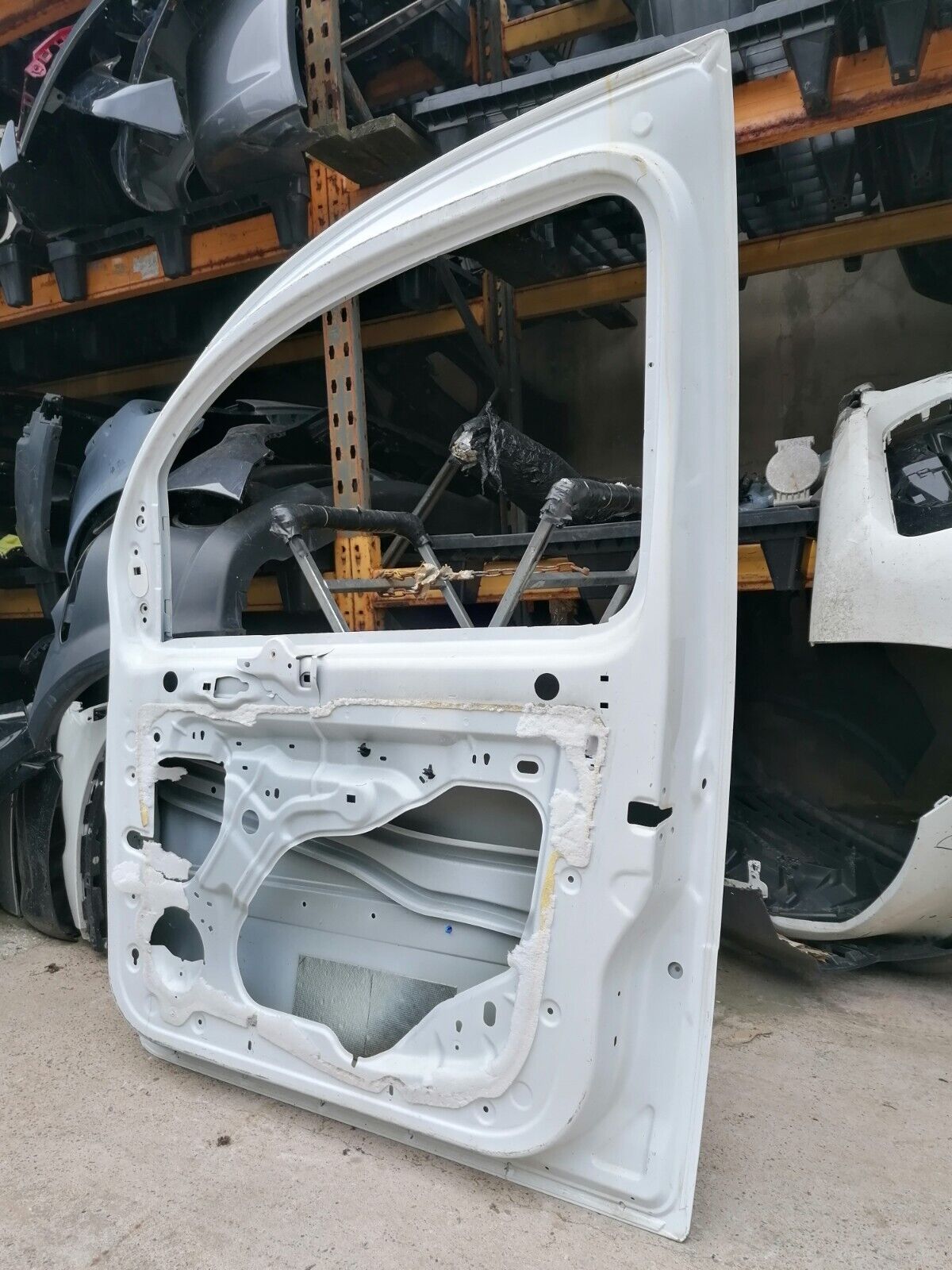 2012 Renault Kangoo Front Door Bare WHITE Driver Side Right Offside