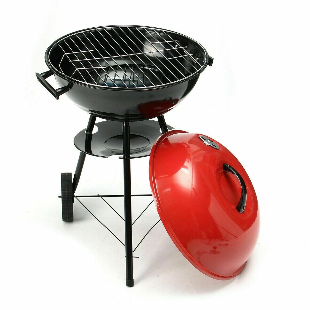 43cm BBQ Kettle Barbecue Grill Outdoor Charcoal Party Patio Round Cooking