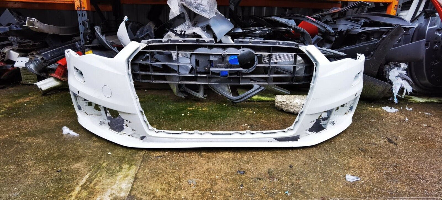 GENUINE AUDI A6 SE 2015-2018 FRONT BUMPER IN WHITE P/N:4G0807437S