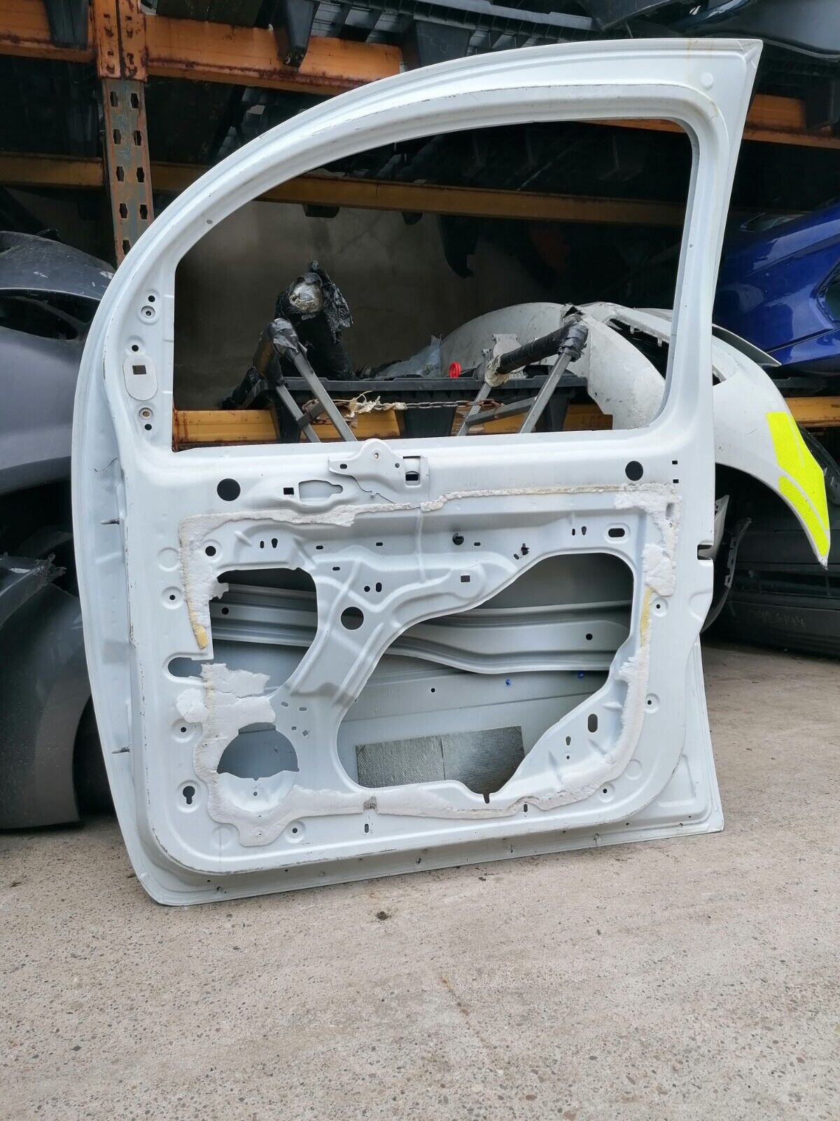 2012 Renault Kangoo Front Door Bare WHITE Driver Side Right Offside