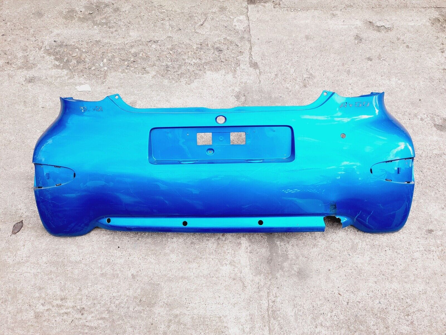 GENUINE TOYOTA AYGO 2005-2012 REAR BUMPER IN BLUE P/N:52159-0H030